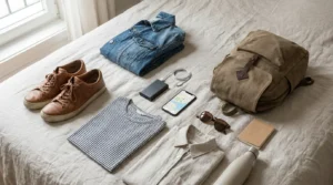 Student travel packing essentials for Lisbon trip