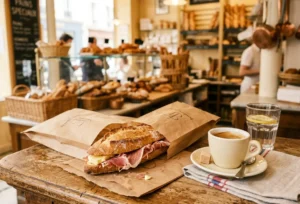 paris boulangerie budget lunch jambon beurre sandwich baguette student travel food