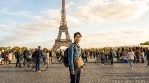 paris crowded tourist area eiffel tower student safety pickpocket awareness travel tips