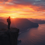 Solo Travel Tips for beginners sitting with backpack and map exploring a travel destination