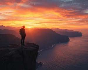 Solo Travel Tips for beginners sitting with backpack and map exploring a travel destination