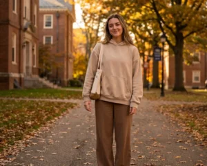 College student in Edikted style outfit on campus representing Edikted student discount 2026 guide